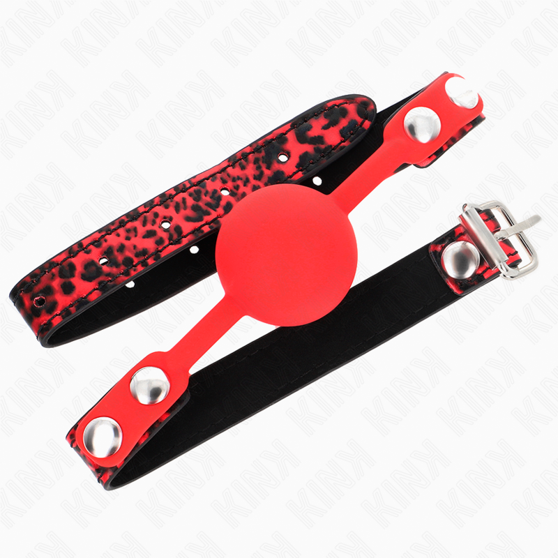 KINK - MORDAZA DE BOLA 4 CM DE SILICONA MODELO 2 60 x 2 CM - Imagen 2