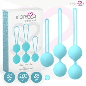 MORESSA - OSIAN SET Osian One; 51 Gr / Osian Two; 101 Gr / Osian Three 85 gr PREMIUM SILICONA TURQUESA