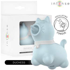 INTENSE - DUCHESS ESTIMULADOR CON LENGUA ROTATIVA 360º AZUL