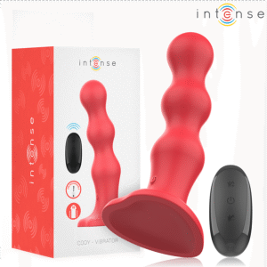 INTENSE - CODY VIBRADOR CON VENTOSA ROJO CONTROL REMOTO