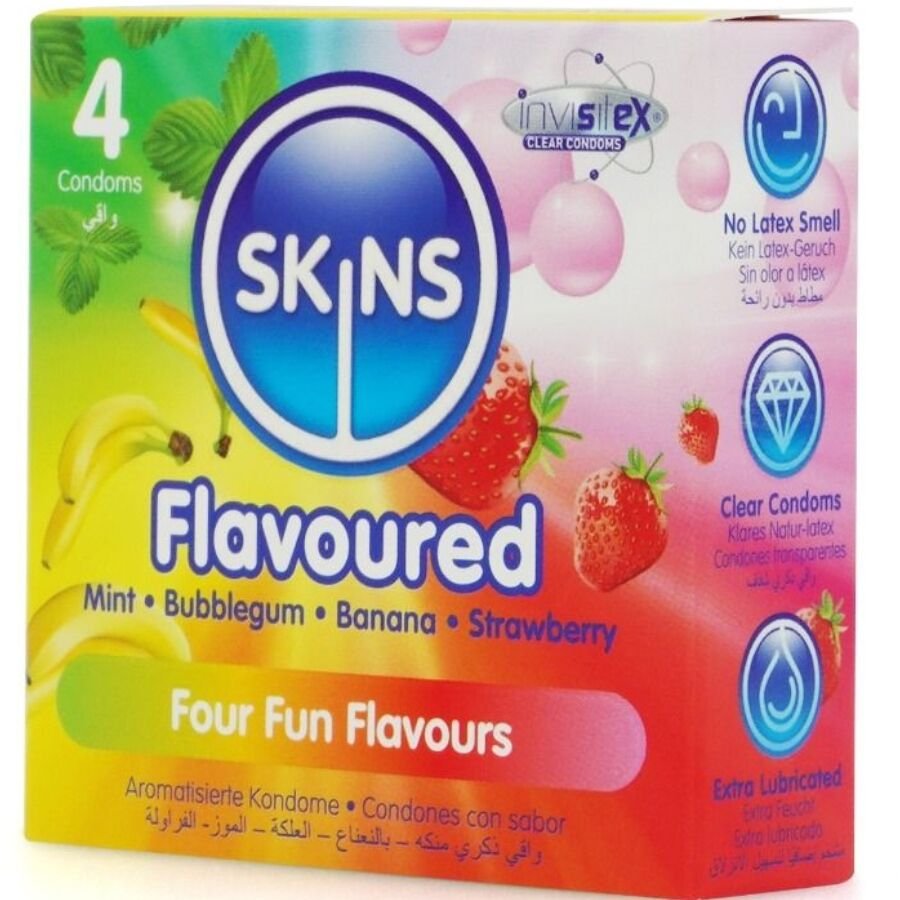 SKINS - MULTI SABORES PRESERVATIVOS PREMIUM PACK 4 - Imagen 3