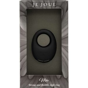 JE JOUE - MIO ANILLO PARA EL PENE VIBRADOR FUERTE Y FLEXIBLE NEGRO