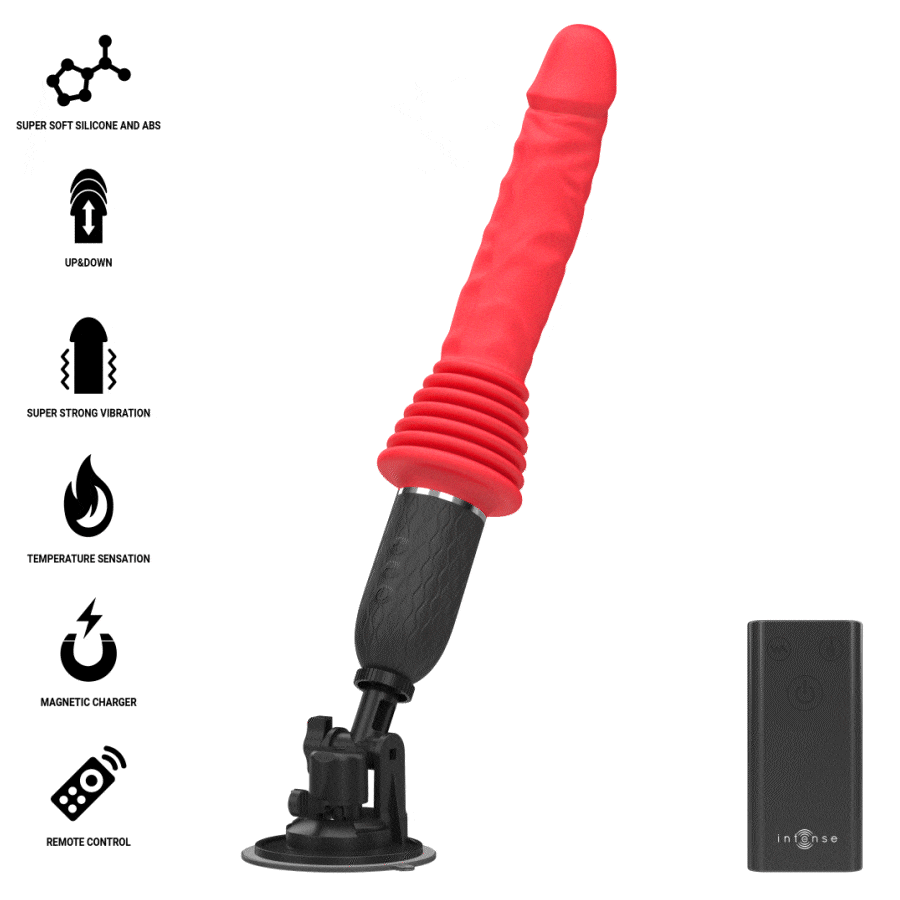 INTENSE - CYNTHIA VIBRADOR THRUSTING CONTROL REMOTO CON CALOR - Imagen 2