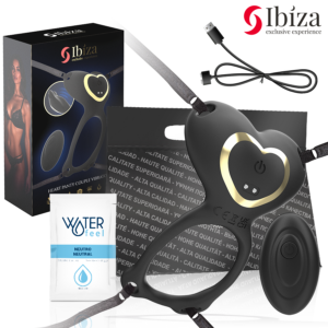 IBIZA - VIBRADOR PARA PAREJAS FORMA DE BRAGUITA CORAZON CONTROL REMOTO