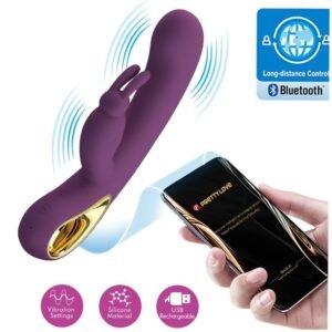 PRETTY LOVE FLIRTATION - LIAM VIBRADOR RABBIT Y ESTIMULADOR PUNTO G MORADO