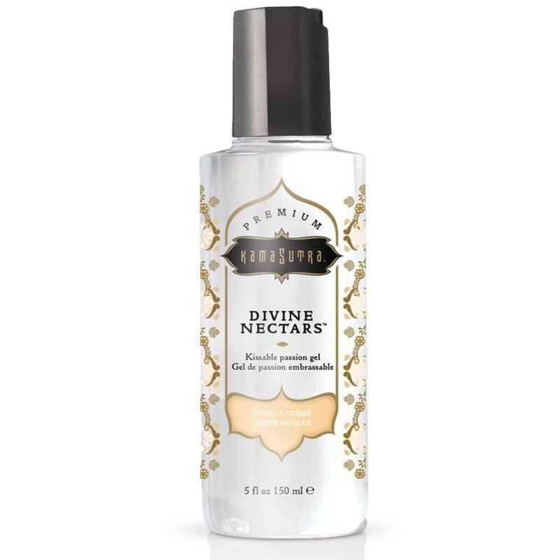 KAMASUTRA - DIVINE NECTARS LUBRICANTE VAINILLA 150 ML - Con deliciosos Sabores - El Arte del Placer