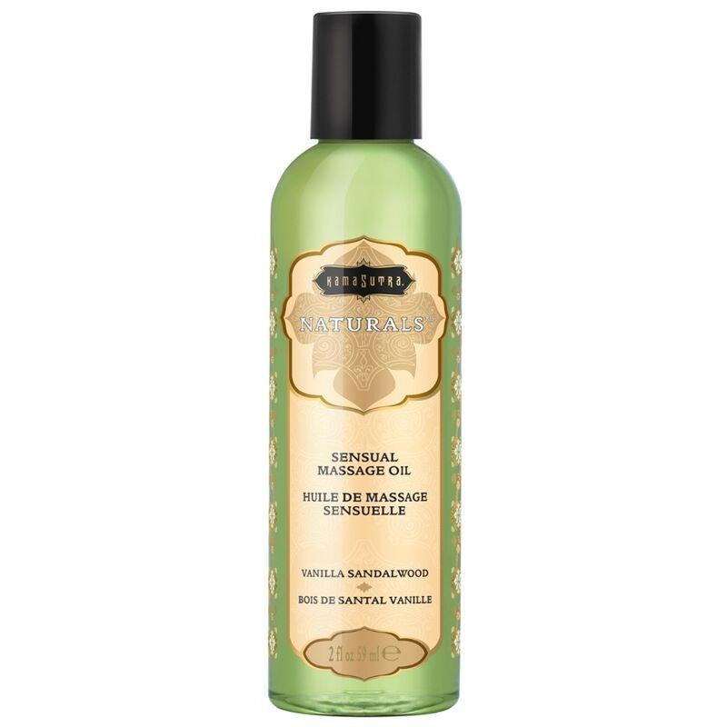 KAMASUTRA - ACEITE DE MASAJE NATURAL VANILLA SANDALWOOD 59 ML - Aceites con Sabores - El Arte del Placer