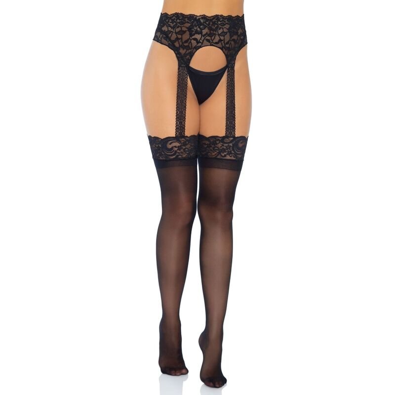 LEG AVENUE - MEDIAS CON LIGUERO OPACAS TALLA ÚNICA - Lencería Mujer - El Arte del Placer
