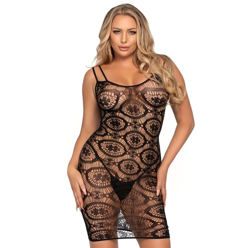 LEG AVENUE – MINI VESTIDO DE GANCHILLO