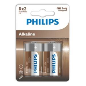 PHILIPS - ALKALINE PILA D LR20 BLISTER*2 - ARTÍCULOS VARIOS - El Arte del Placer