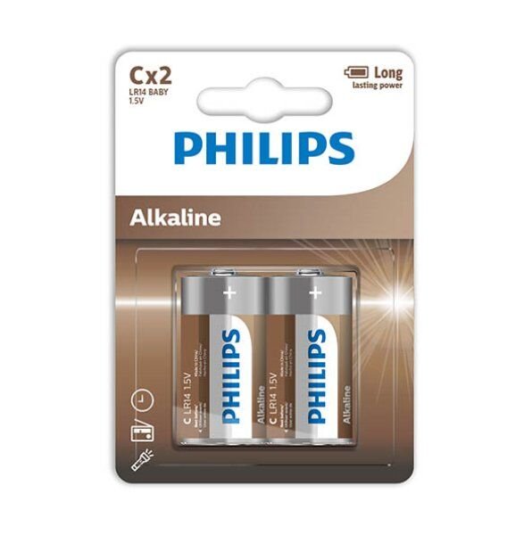 PHILIPS - ALKALINE PILA C LR14 BLISTER*2 - ARTÍCULOS VARIOS - El Arte del Placer