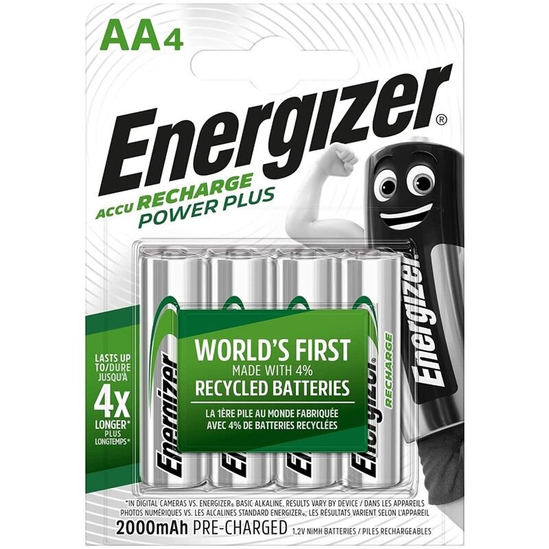 ENERGIZER - PILAS RECARGABLES AA4 BLISTER 4 - ARTÍCULOS VARIOS - El Arte del Placer
