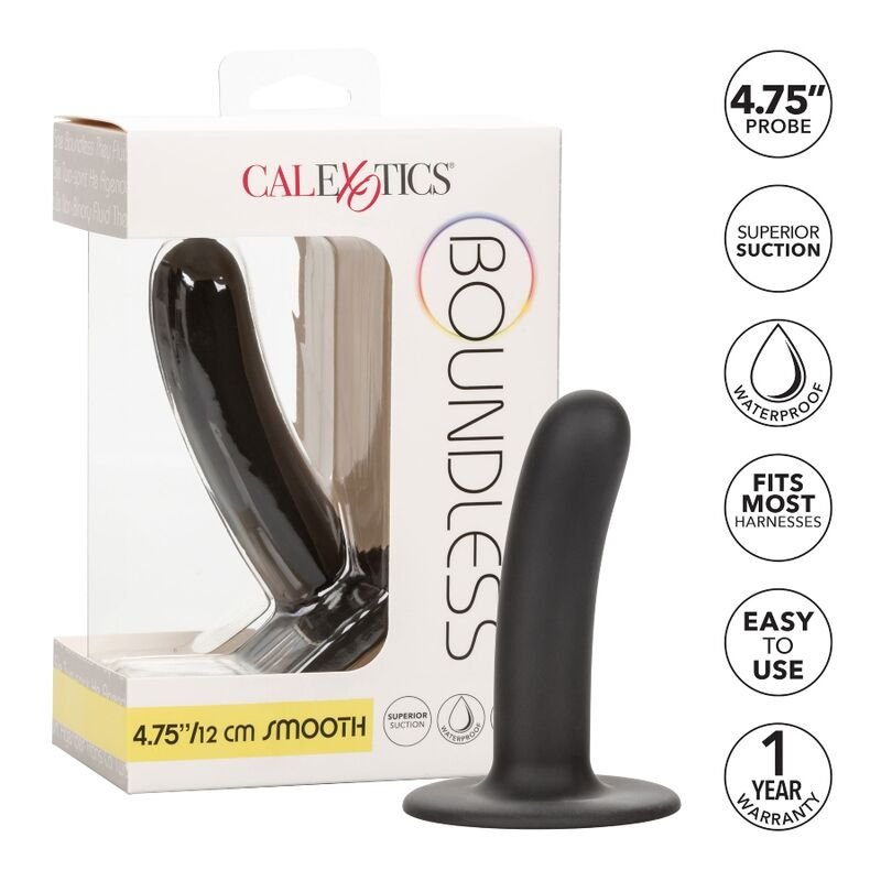 CALEXOTICS - BOUNDLESS DILDO LISO 12 CM COMPATIBLE CON ARNÉS - Dildos Punto G - El Arte del Placer