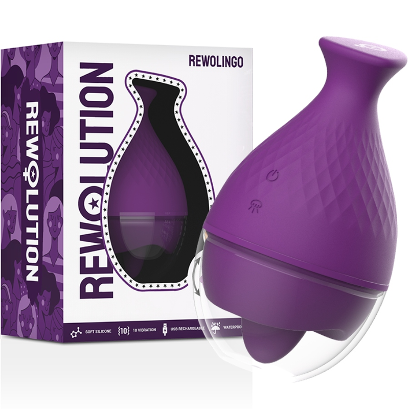 REWOLUTION - REWOLINGO VIBRADOR CON LENGUA - Estimuladores - El Arte del Placer