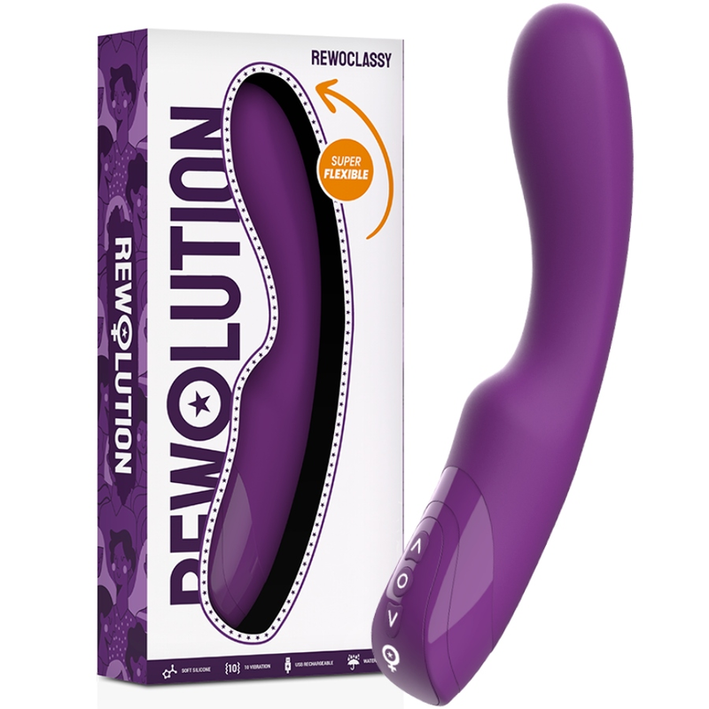 REWOLUTION - REWOCLASSY VIBRADOR FLEXIBLE - JUGUETES BIENESTAR - El Arte del Placer