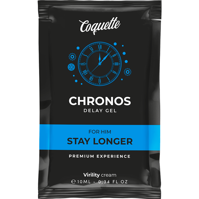 COQUETTE CHIC DESIRE - POCKET CHRONOS DELAY GEL RETARDANTE PARA ÉL 10 ML - DROGUERÍA - El Arte del Placer