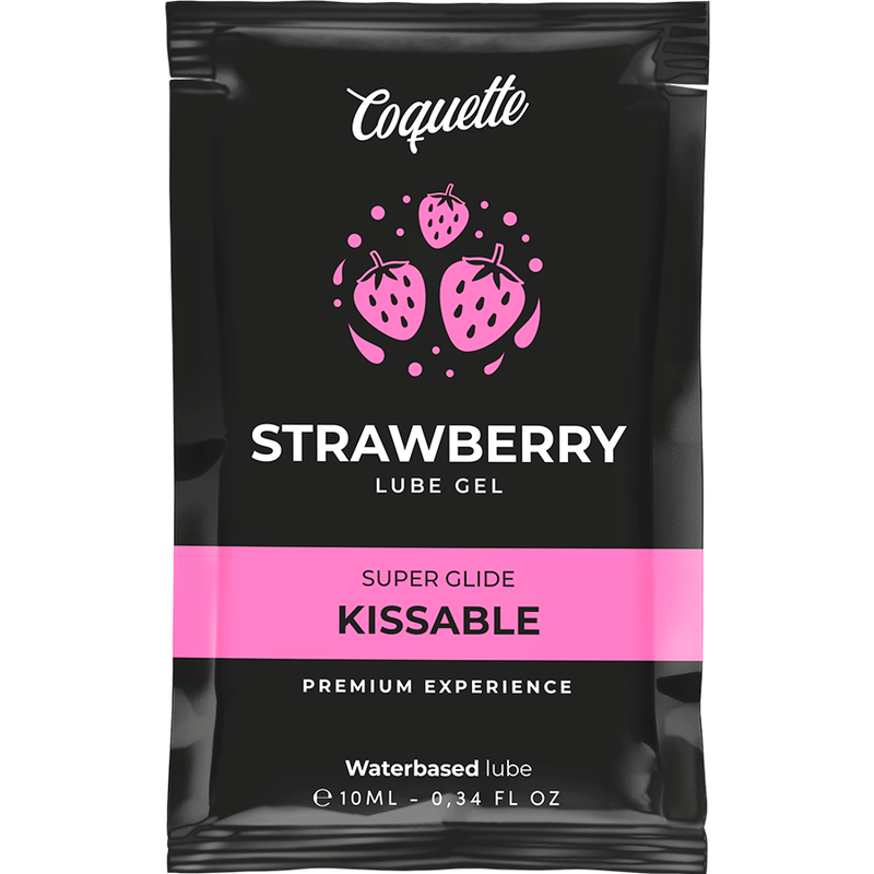 COQUETTE CHIC DESIRE - POCKET LUBRICANTE KISSABLE BASE AGUA FRESA 10 ML - Con deliciosos Sabores - El Arte del Placer