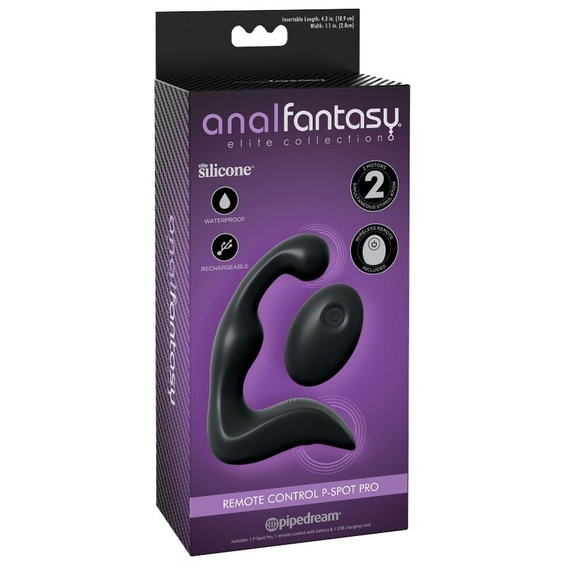 P-SPOT PRO MASAJEADOR DE PRÓSTATA RECARGABLE CON CONTROL REMOTO - JUGUETES BIENESTAR - El Arte del Placer