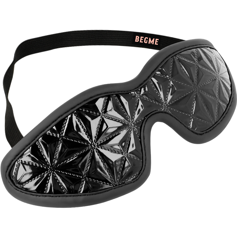BEGME - BLACK EDITION ANTIFAZ ELÁSTICO CON FORRO DE NEOPRENO - Antifaces - El Arte del Placer