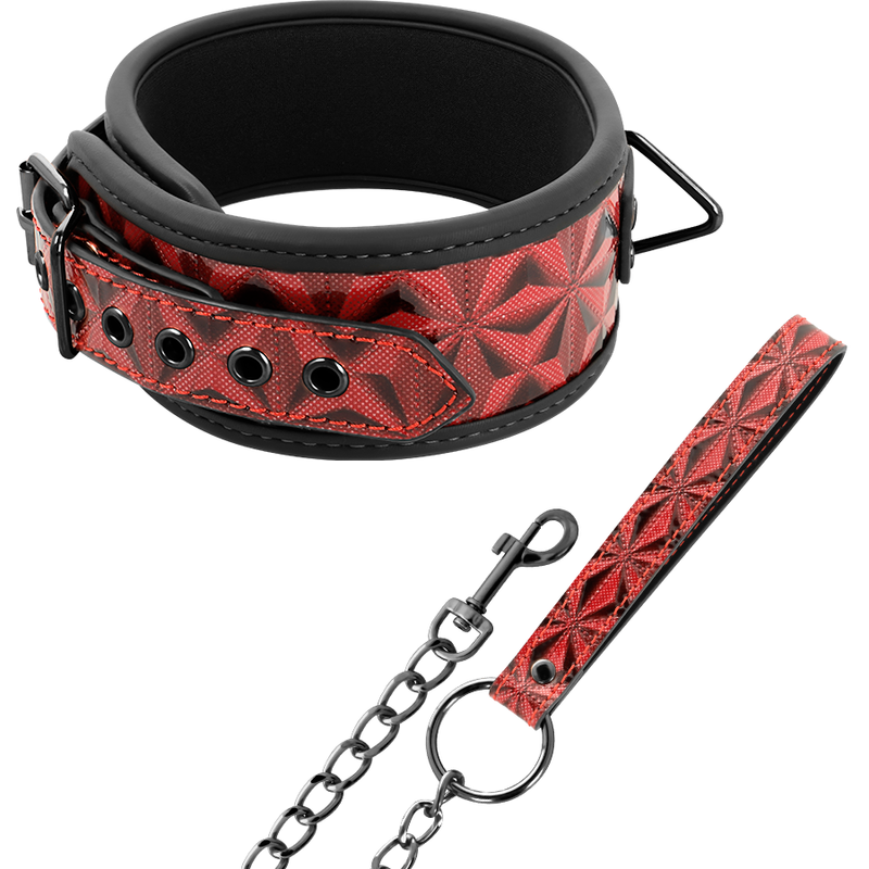 BEGME - RED EDITION COLLAR CUERO VEGANO CON FORRO DE NEOPRENO - BDSM & BONDAGE - El Arte del Placer