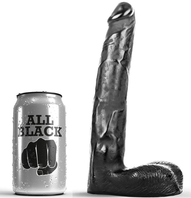 ALL BLACK - DILDO REALÍSTICO 21 CM - Dildos sin Vibración - El Arte del Placer