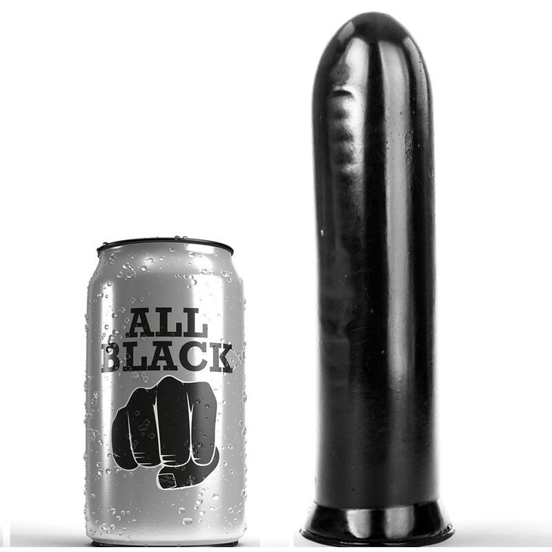 ALL BLACK - DILDO NEGRO 19 CM - Anal - El Arte del Placer