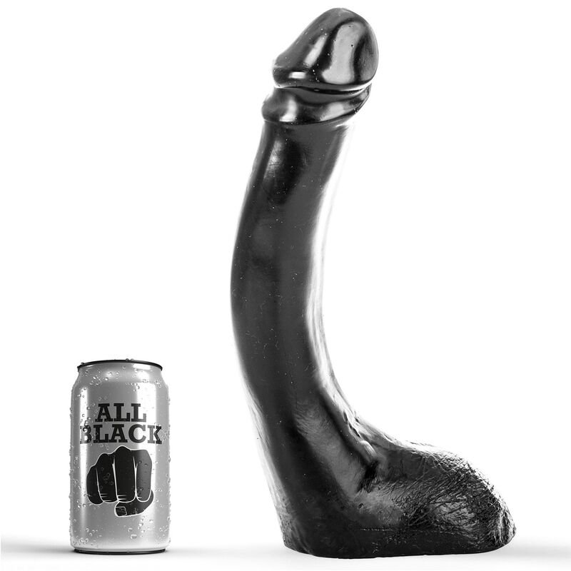 ALL BLACK - DILDO NEGRO 29 CM FISTING - Dildos sin Vibración - El Arte del Placer