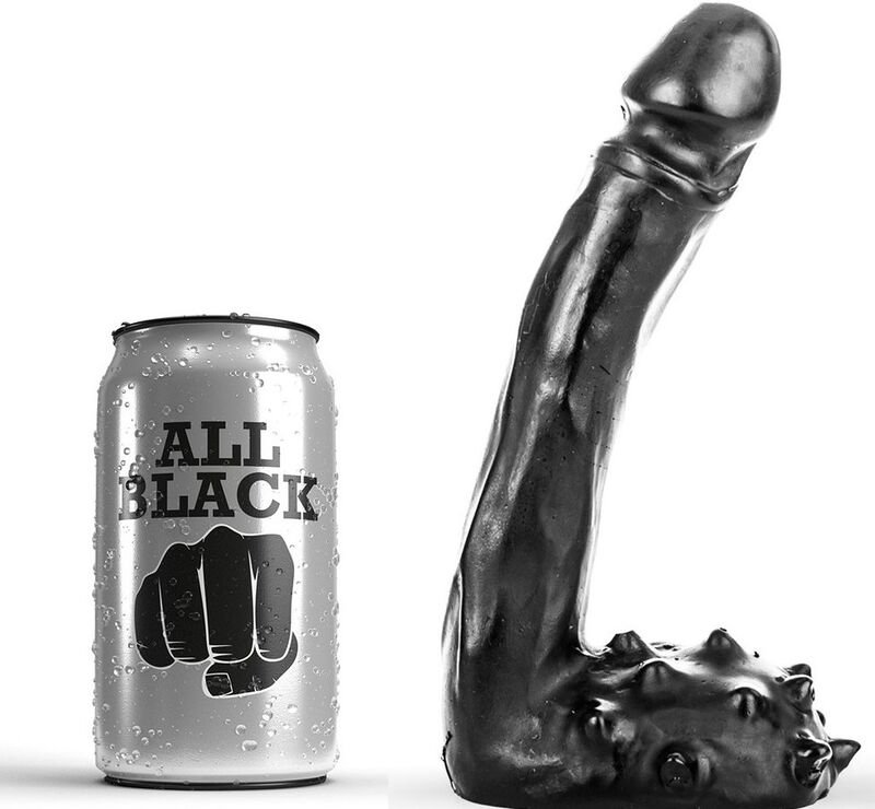 ALL BLACK - DILDO REALÍSTICO 19 CM - Dildos Punto G - El Arte del Placer