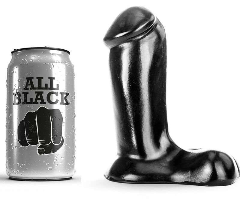 ALL BLACK - DILDO REALÍSTICO 14 CM - Dildos sin Vibración - El Arte del Placer