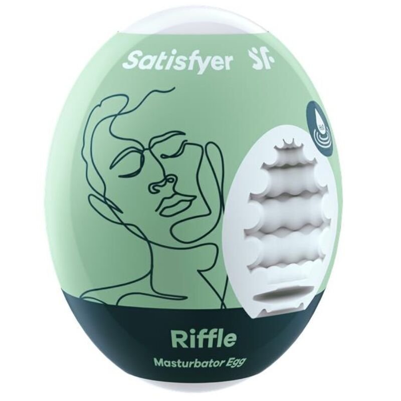 SATISFYER - RIFFLE HUEVO MASTUBADOR - JUGUETES BIENESTAR - El Arte del Placer