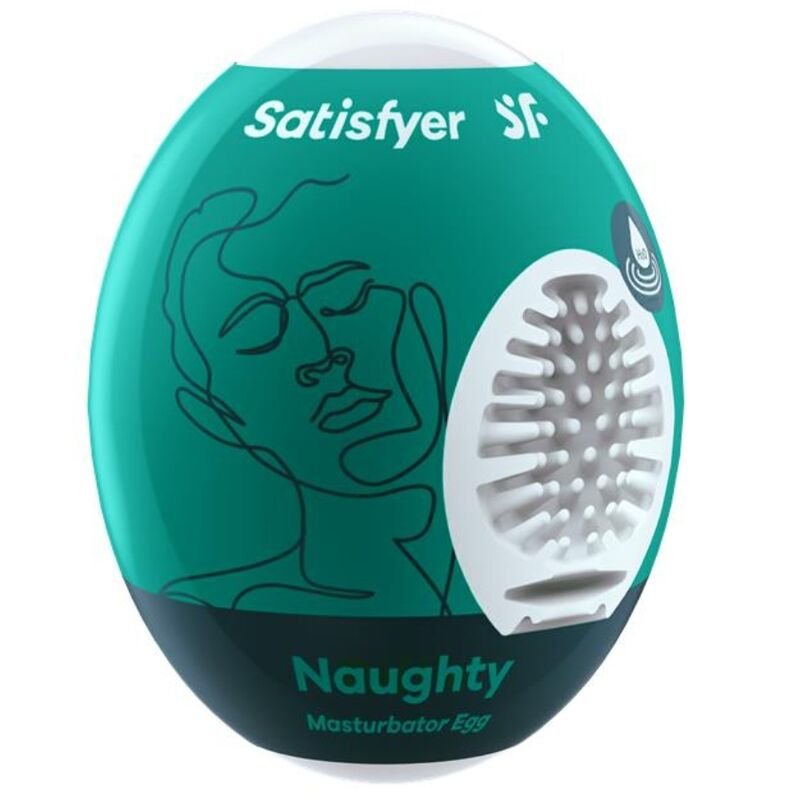 SATISFYER - NAUGHTY HUEVO MASTURBADOR - JUGUETES BIENESTAR - El Arte del Placer