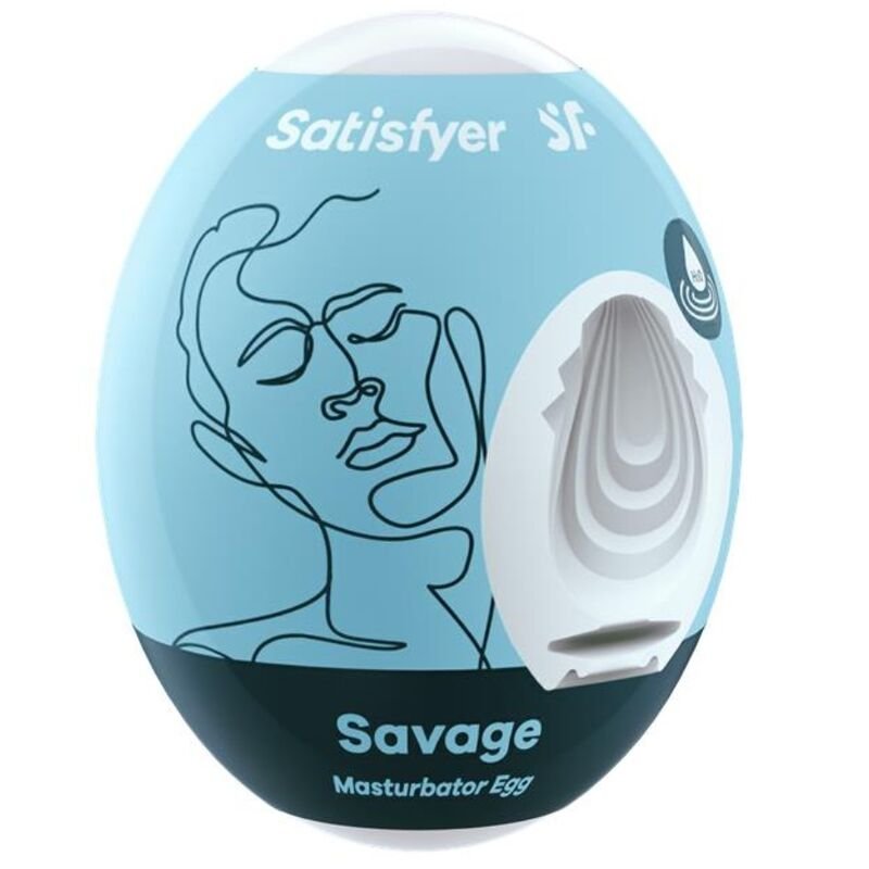 SATISFYER - SAVAGE HUEVO MASTURBADOR - JUGUETES BIENESTAR - El Arte del Placer