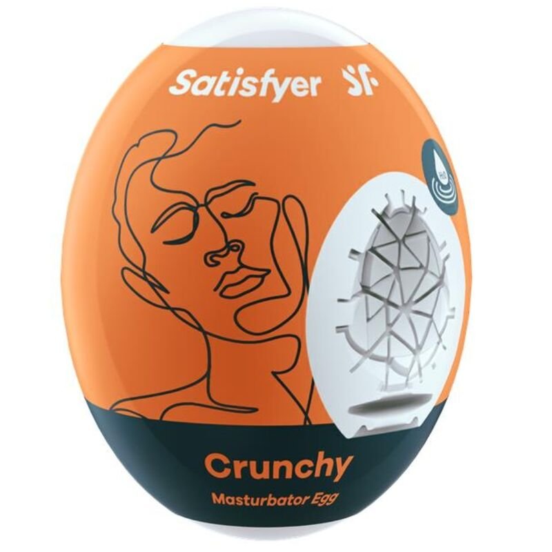 SATISFYER - CRUNCHY HUEVO MASTURBADOR - JUGUETES BIENESTAR - El Arte del Placer
