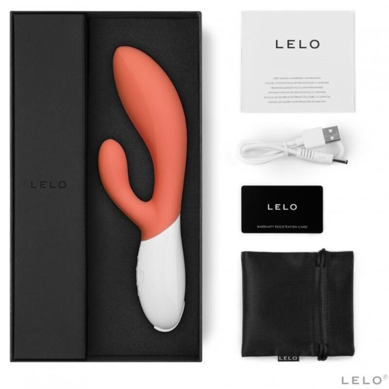 LELO - INA 3 VIBRADOR RABBIT LUJO CORAL - JUGUETES BIENESTAR - El Arte del Placer