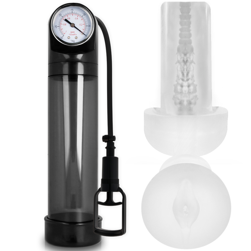 PUMP ADDICTED – BOMBA ERECCIÓN RX9 CON MASTURBADOR - Accesorios para el pene - El Arte del Placer