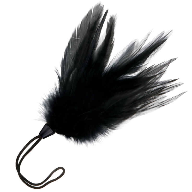 DARKNESS - PLUMA ESTIMULADORA NEGRO 17 CM - Accesorios - El Arte del Placer