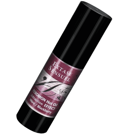 EXTASE SENSUAL - ACEITE MASAJE EFECTO CALOR CON FEROMONAS MORA 30 ML - Con efecto calor - El Arte del Placer