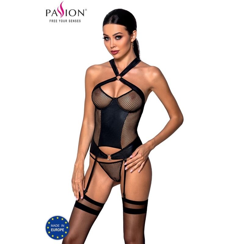 PASSION – AMANDA CORSET CUERO ECOLOGICO - Corsets - El Arte del Placer