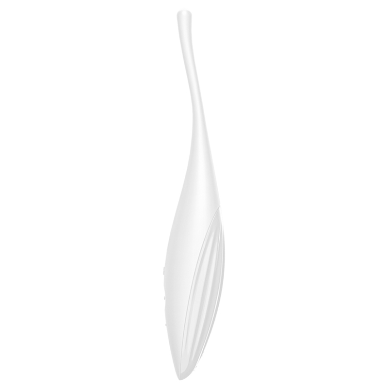 SATISFYER - TWIRLING JOY ESTIMULADOR CLITORIS BLANCO - JUGUETES BIENESTAR - El Arte del Placer