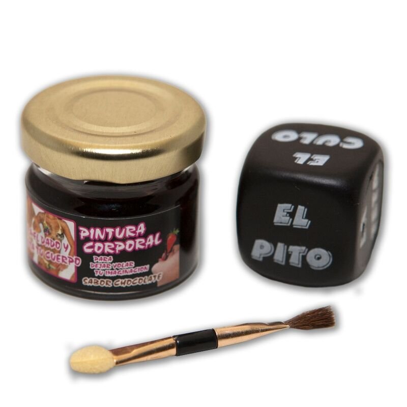 DIABLO PICANTE - PINTURA DE CHOCOLATE Y DADO DE CUERPO - DROGUERÍA - El Arte del Placer
