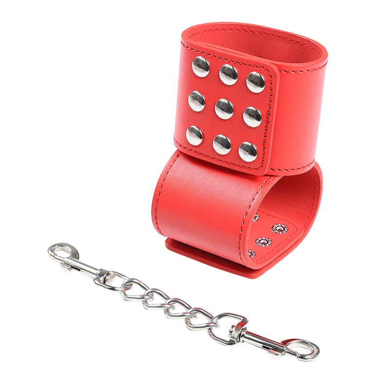 OHMAMA FETISH - ESPOSAS ROJAS CIERRE A PRESIÓN - BDSM & BONDAGE - El Arte del Placer
