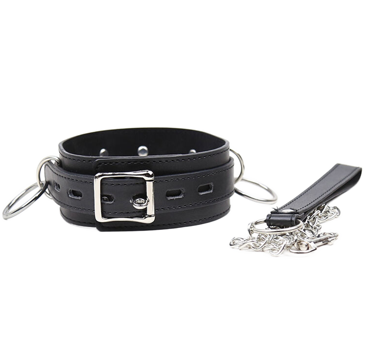 OHMAMA FETISH - COLLAR SUMISION CON 3 ANILLAS - BDSM & BONDAGE - El Arte del Placer