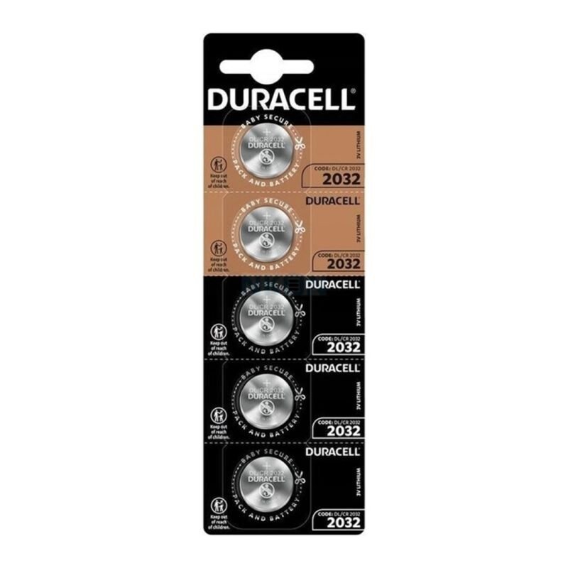 DURACELL - PILA BOTON LITIO CR2032 3V BLISTER*5 - ARTÍCULOS VARIOS - El Arte del Placer