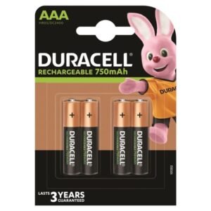 DURACELL - PILA RECARGABLE HR03 AAA 750mAh BLISTER*4 - ARTÍCULOS VARIOS - El Arte del Placer