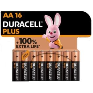 DURACELL - PLUS POWER 100 PILA ALCALINA AA LR6 BLISTER*16 - ARTÍCULOS VARIOS - El Arte del Placer