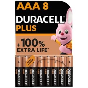 DURACELL - PLUS POWER 100 PILA ALCALINA AAA LR03 BLISTER*8 - ARTÍCULOS VARIOS - El Arte del Placer