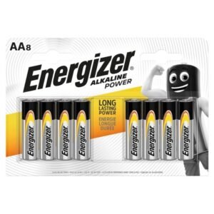 ENERGIZER - ALKALINE POWER PILA ALCALINA AA LR6 BLISTER*8 - ARTÍCULOS VARIOS - El Arte del Placer
