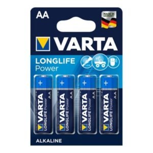VARTA - LONGLIFE POWER PILA ALCALINA AA LR6 BLISTER*4 - ARTÍCULOS VARIOS - El Arte del Placer