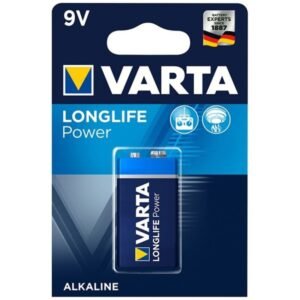 VARTA - LONGLIFE POWER PILA ALCALINA 9V LR61 BLISTER*1 - ARTÍCULOS VARIOS - El Arte del Placer
