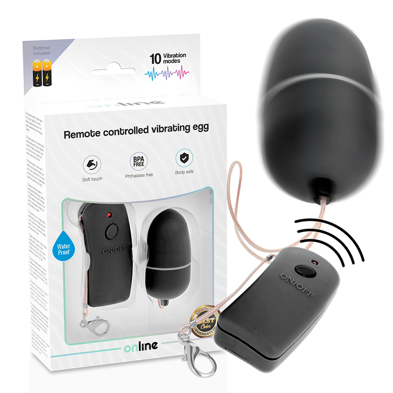 ONLINE – HUEVO VIBRADOR CON MANDO CONTROL REMOTO - JUGUETES BIENESTAR - El Arte del Placer